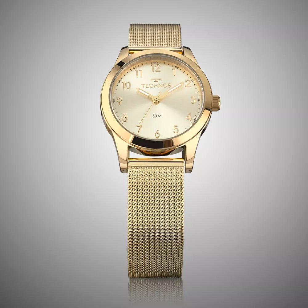 Relógio Technos Feminino Boutique Dourado - 2035MUS/1X - Lisjoias