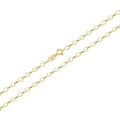 Cordão piastrine em ouro 18k 50cm - Lisjoias