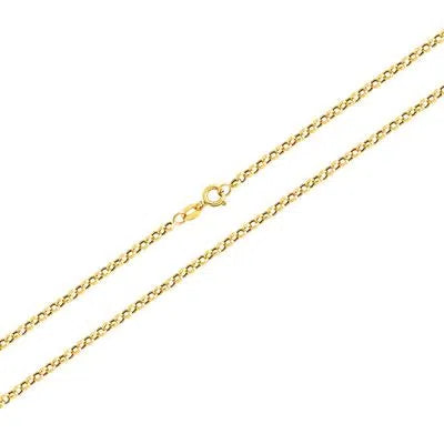 Cordão elo oval em ouro 18k com 40cm - Lisjoias