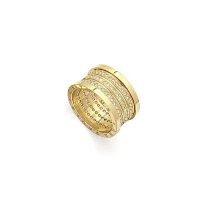Aliança Amor Eterno Diamantes Borda Gravada Em Ouro 18K