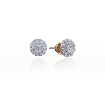 Brinco Chuveiro Em Ouro 18K Com Diamantes 0,25Ct