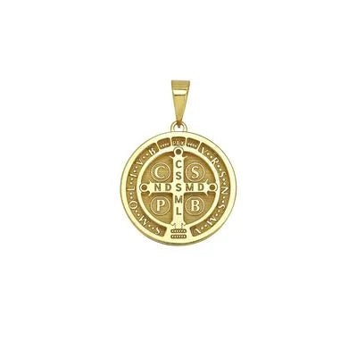 Pingente São Bento Em Ouro 18K