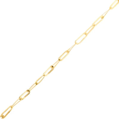 Pulseira Elos Achatados Ouro 18K