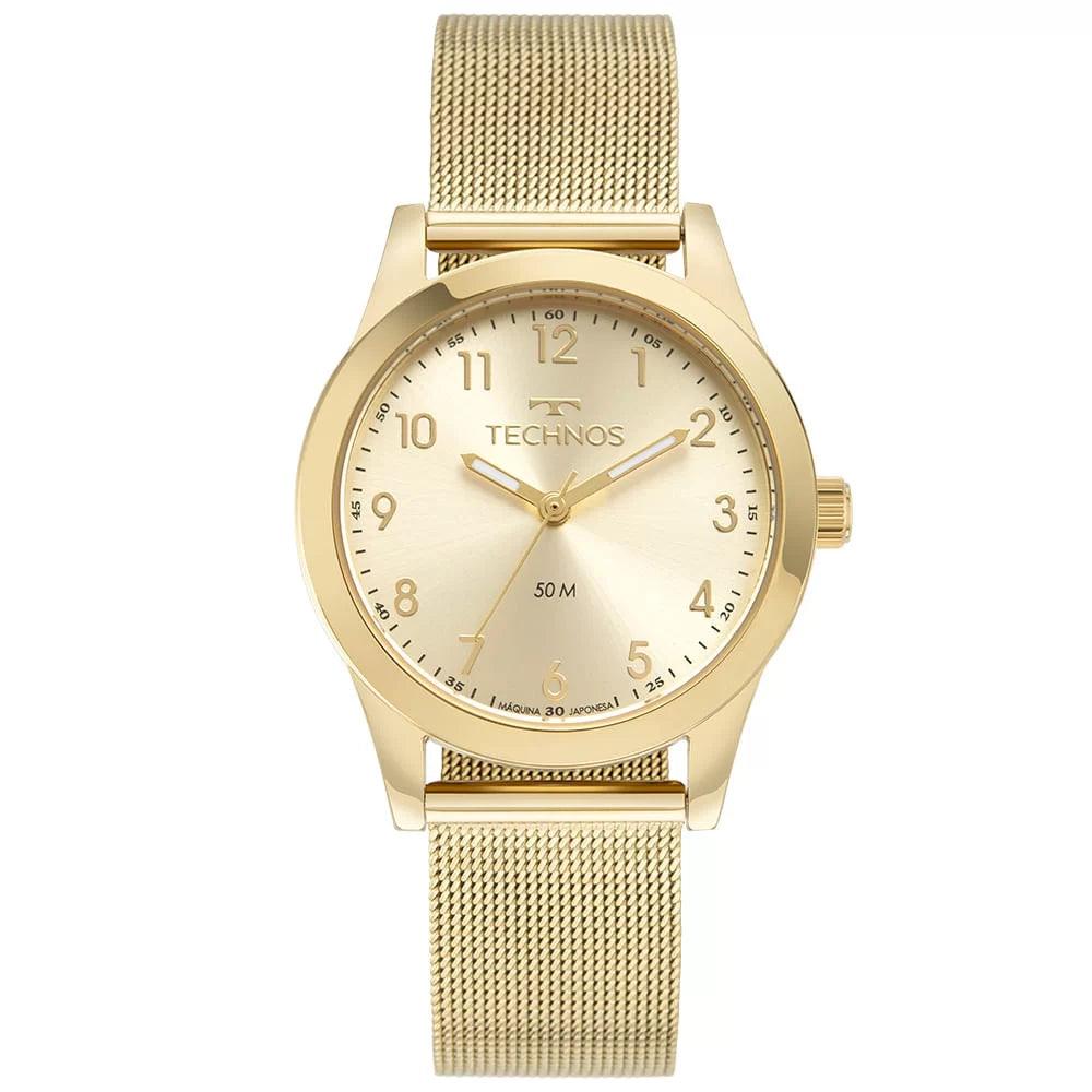 Relógio Technos Feminino Boutique Dourado - 2035MUS/1X - Lisjoias